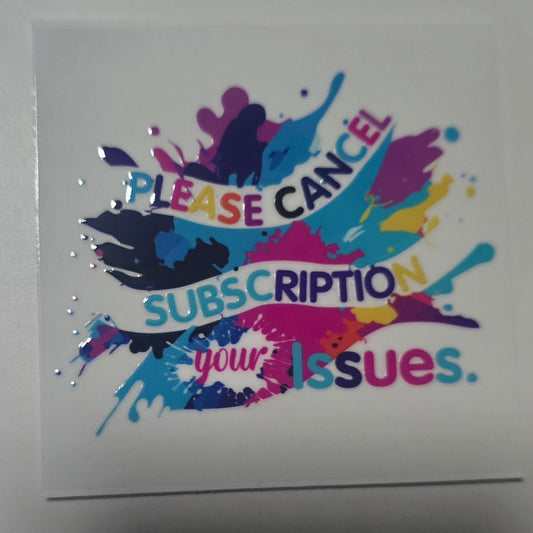 Cancel subscription