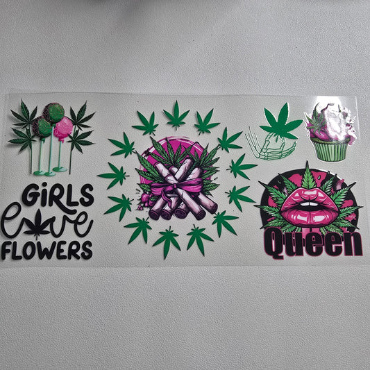 Girls love flowers