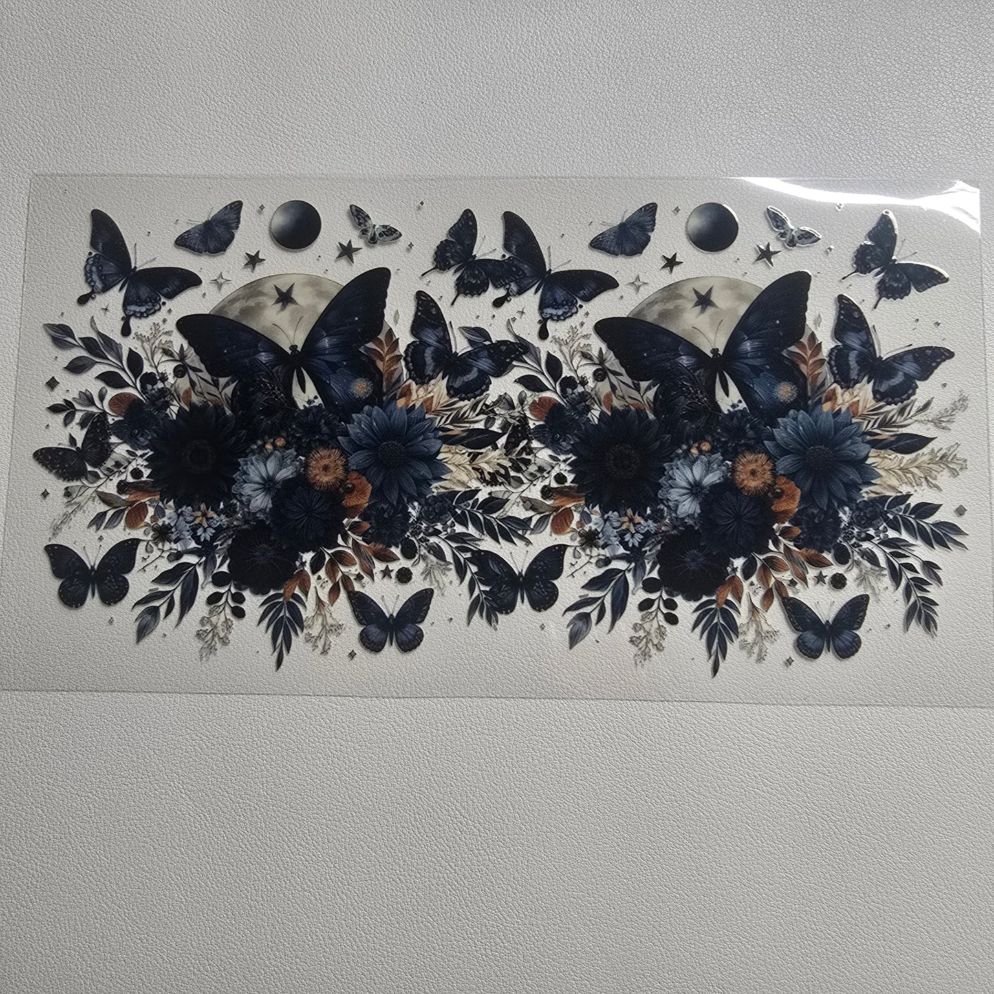 Dark butterfly floral