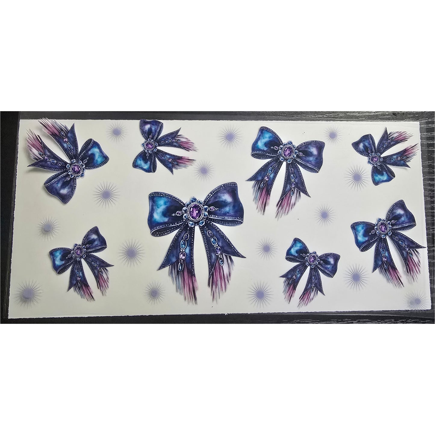 Blue western bows
