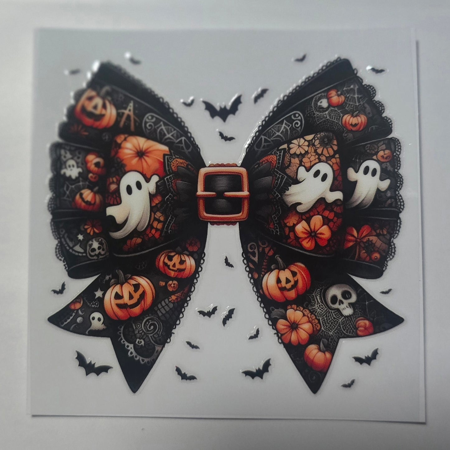 Orange ghosty bow